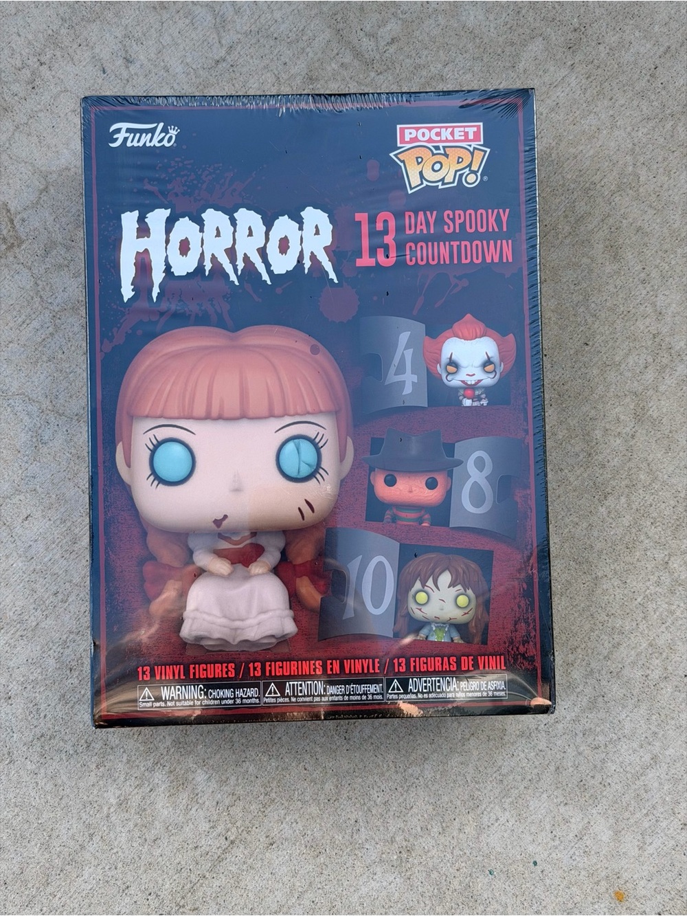Funko Pocket Pop! Horror 13 Day Spooky Countdown - Black & Red Packaging
